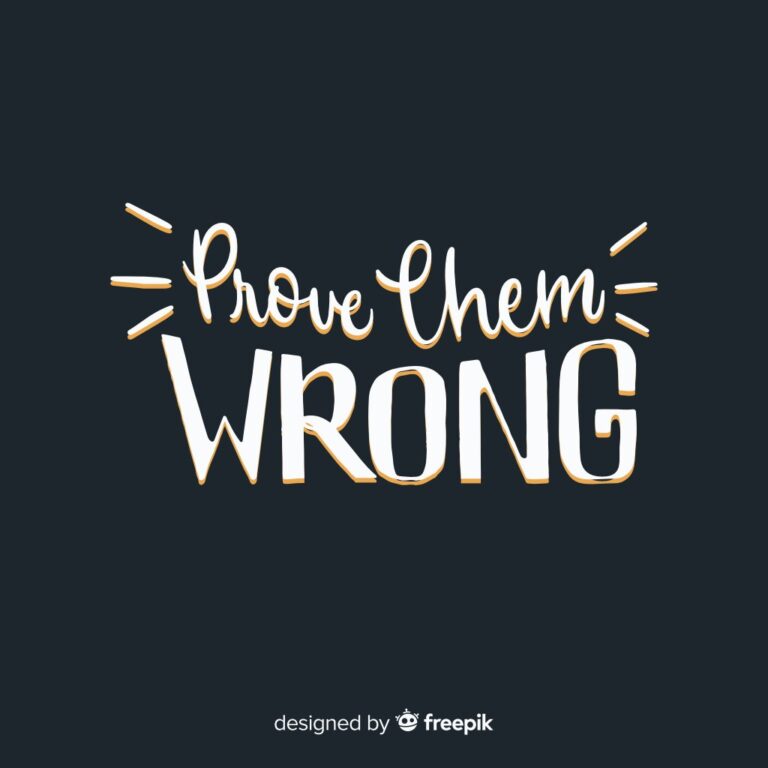 Prove Them Wrong Vector