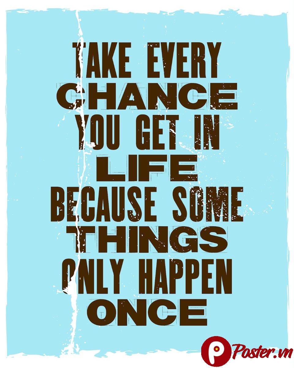 Vector Quote Take Every Chance