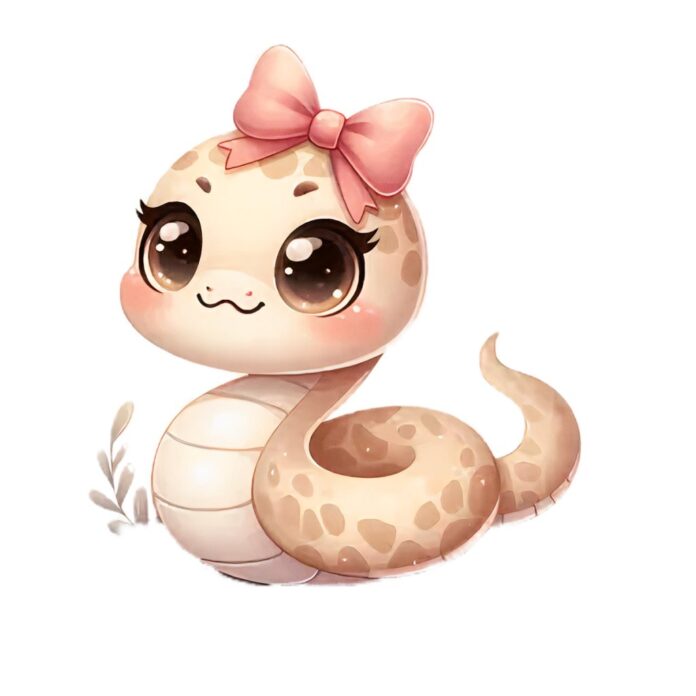 Vector rắn con dễ thương