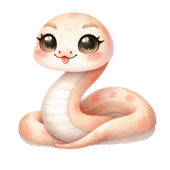 Vector rắn con dễ thương