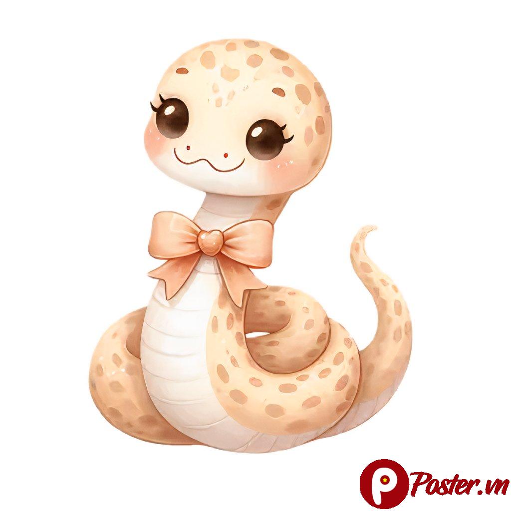 Vector rắn con dễ thương