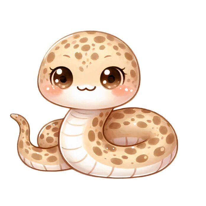 Vector rắn hoạt hình dễ thương