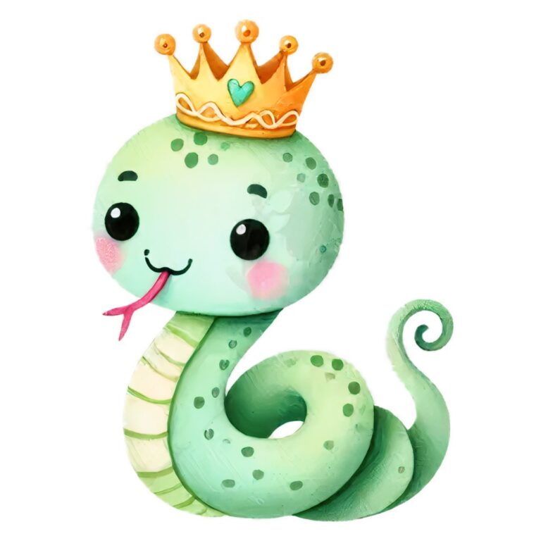 Vector rắn hoạt hình dễ thương