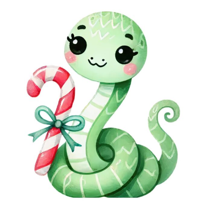 Vector rắn hoạt hình dễ thương