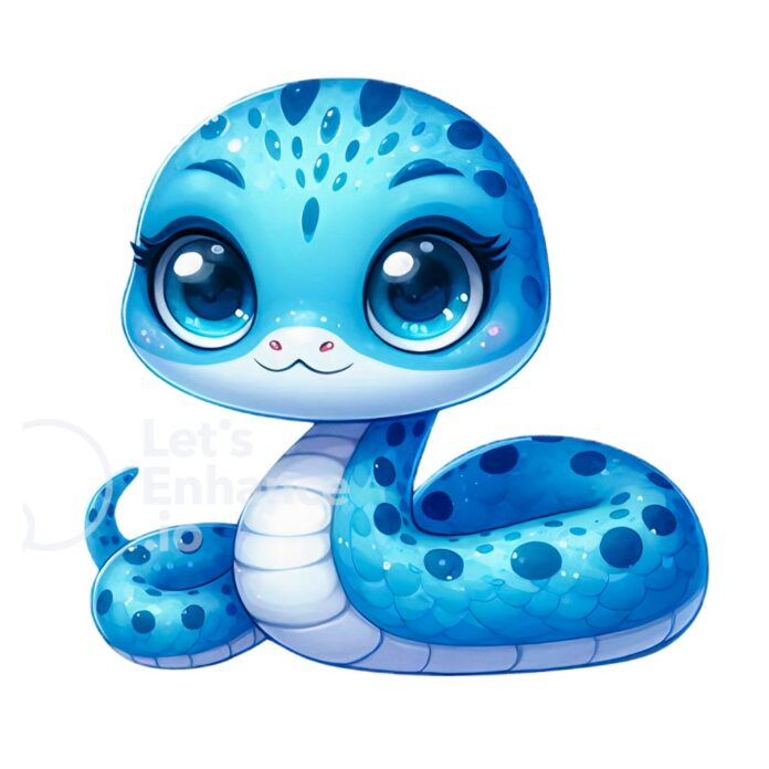 Vector rắn hoạt hình dễ thương