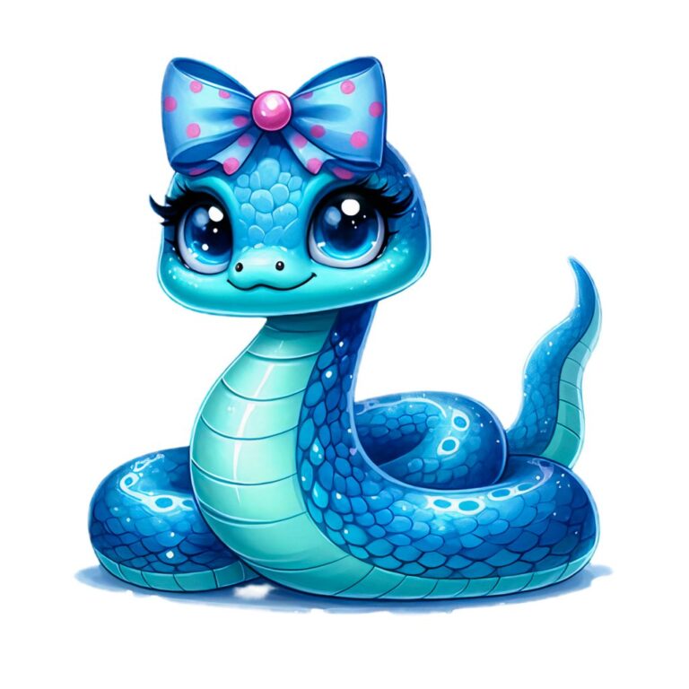 Vector rắn hoạt hình dễ thương