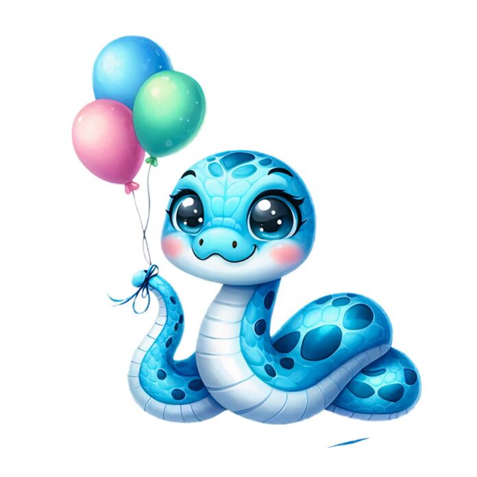 Vector rắn hoạt hình dễ thương