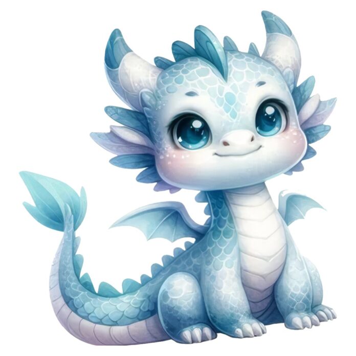 Vector rồng con dễ thương