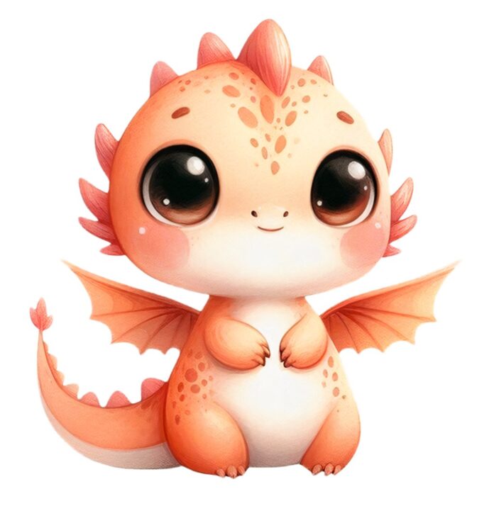 Vector rồng con dễ thương