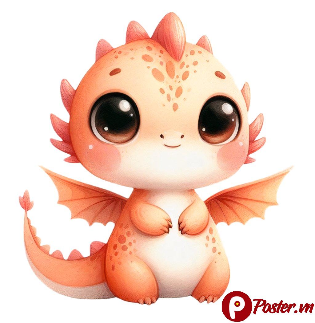Vector rồng con dễ thương