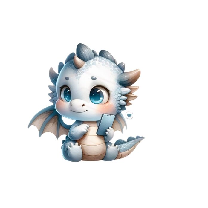 Vector rồng con dễ thương