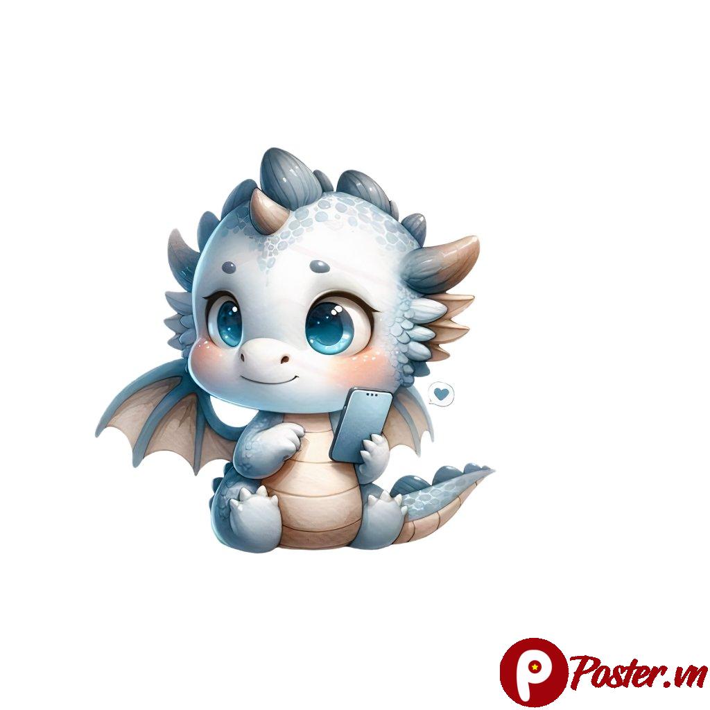 Vector rồng con dễ thương