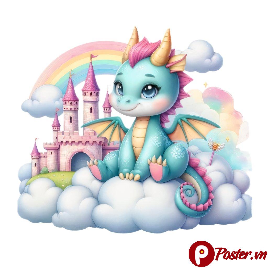 Vector rồng con dễ thương