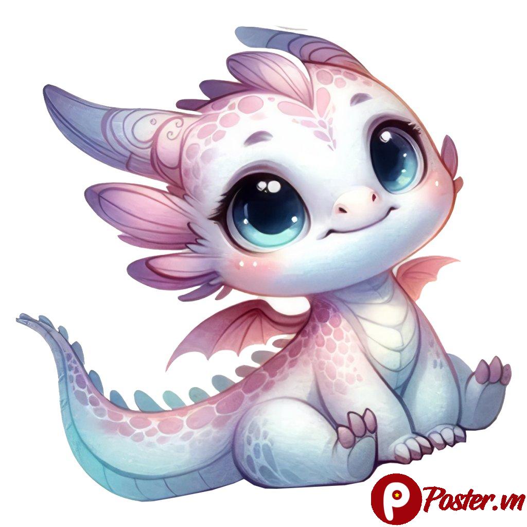 Vector rồng con dễ thương