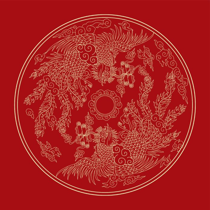 Vector Rồng Phượng Cổ Điển