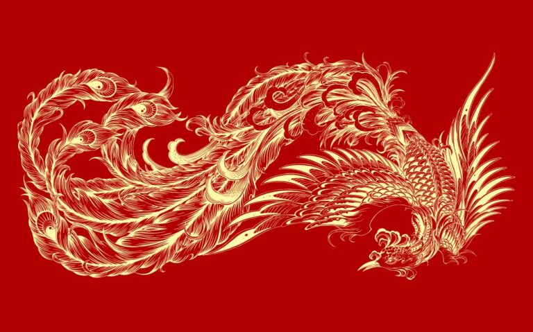 Vector rồng phượng