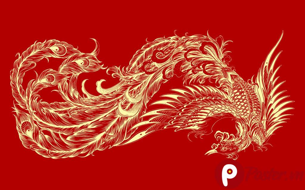 Vector rồng phượng đồ họa