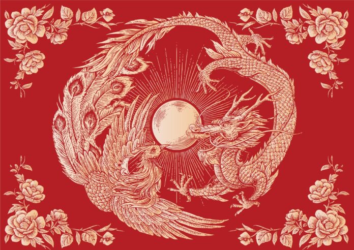 Vector Rồng Phượng Minh Họa