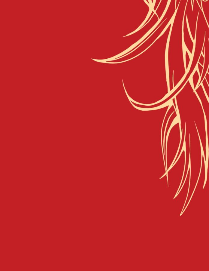 Vector rồng phượng Tết đỏ