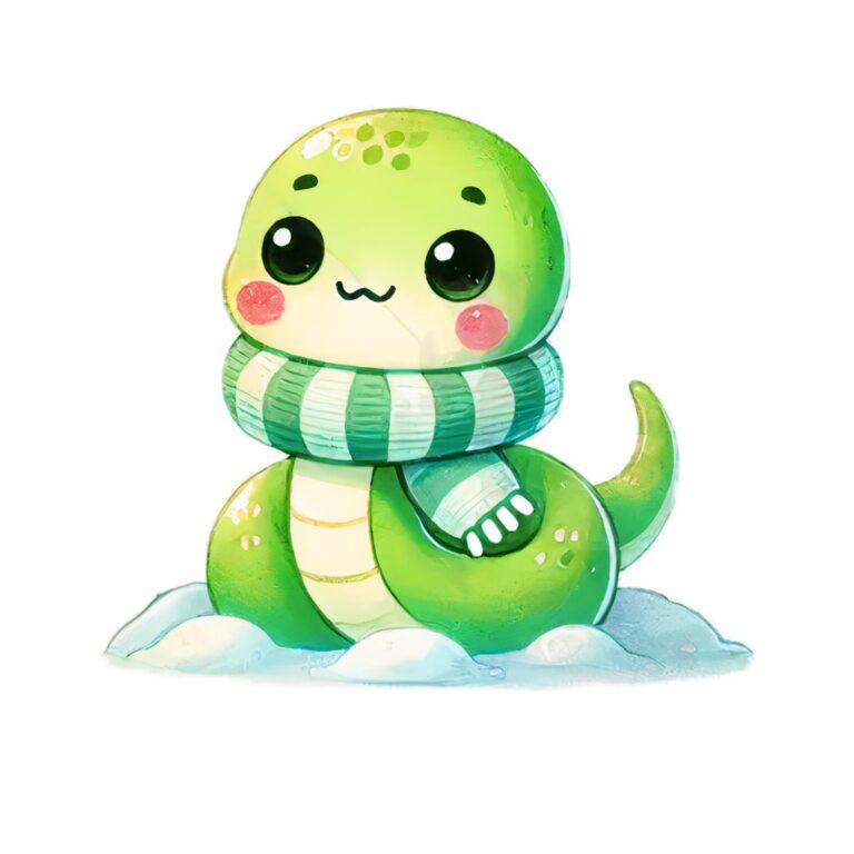 Vector Rồng Xanh Cute Tết 2025