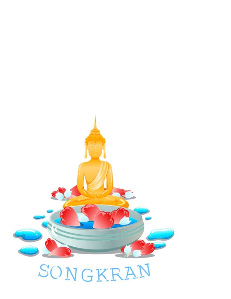 Vector Songkran lễ hội té nước