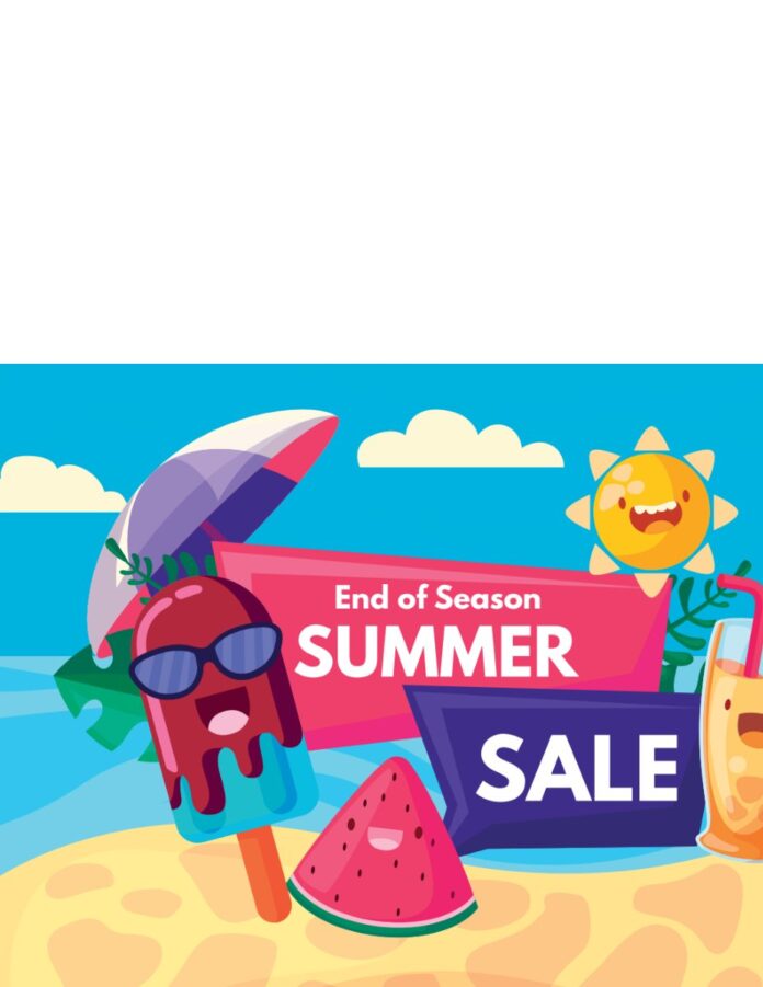Vector Summer Sale End Season