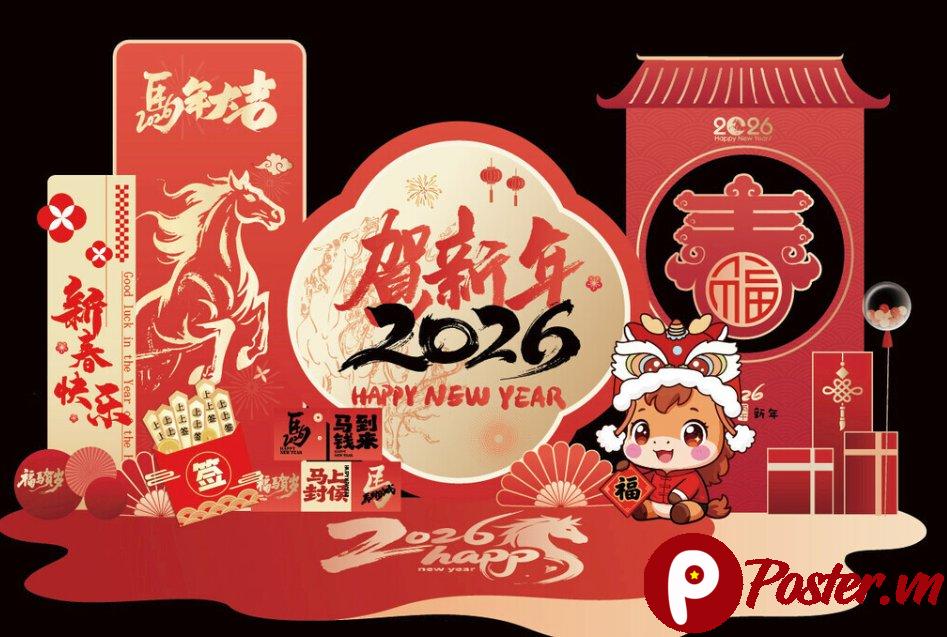 Vector Tết 2026 Ất Tỵ