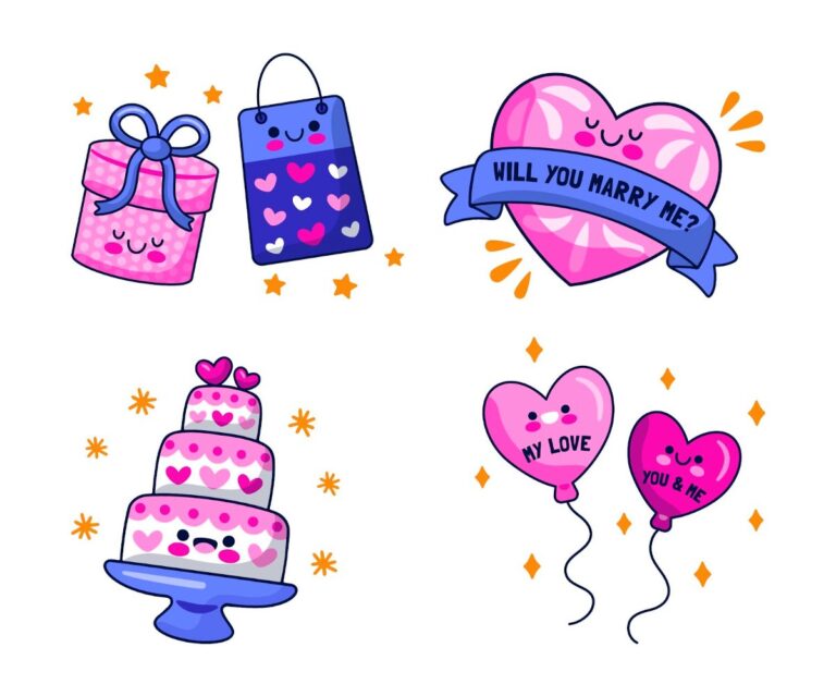 Vector tình yêu dễ thương