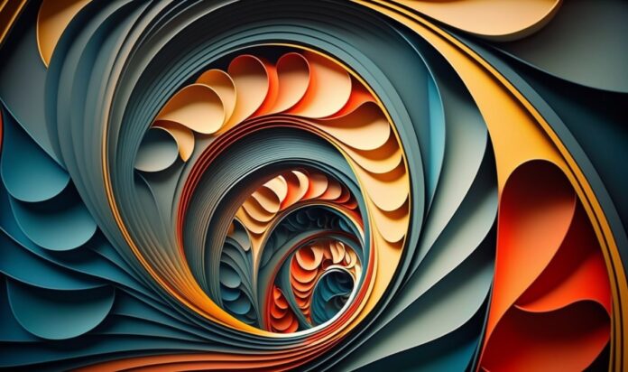 Vector trừu tượng 3D đa sắc