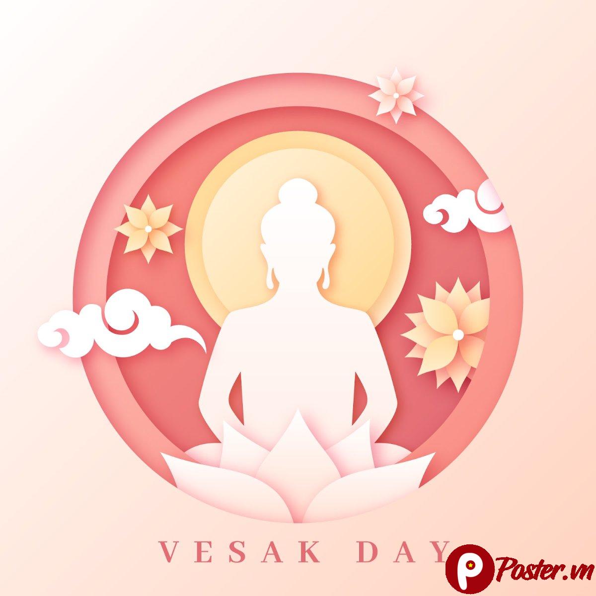 Vector Vesak Day Phật Đản