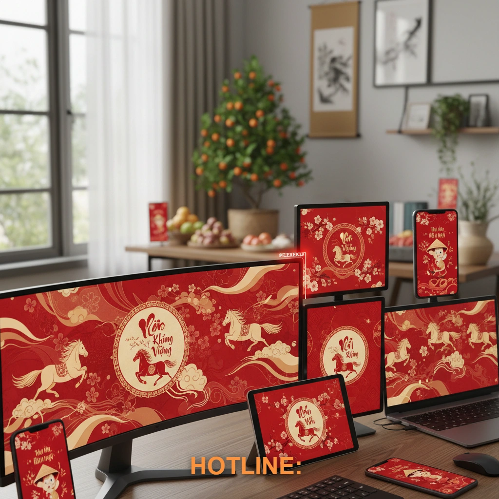 100+ Ảnh Nền Tết 2026 Bính Ngọ Đẹp & Độc Đáo Nhất