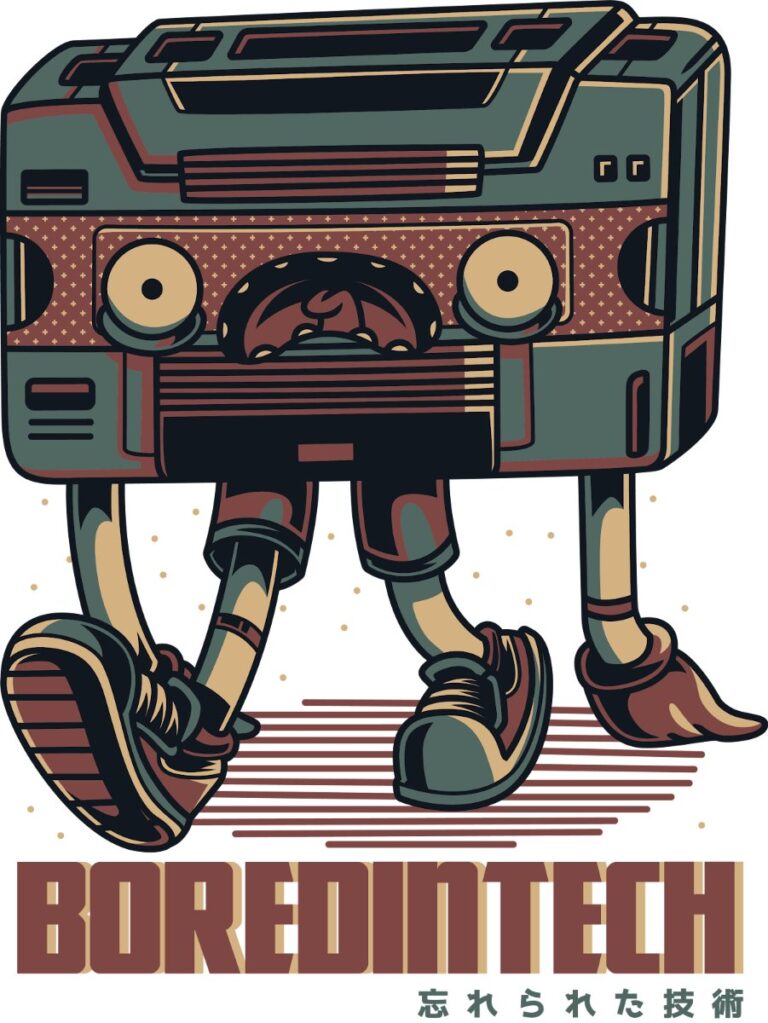 Áo thun Bored In Tech Retro