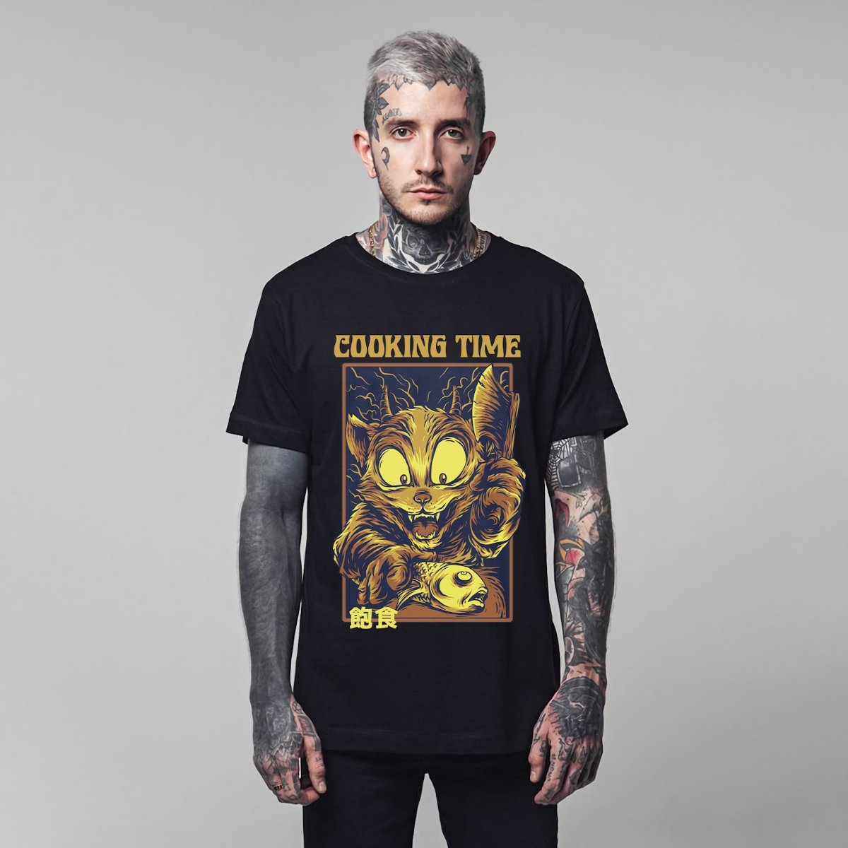 Áo thun Cooking Time mèo đầu bếp