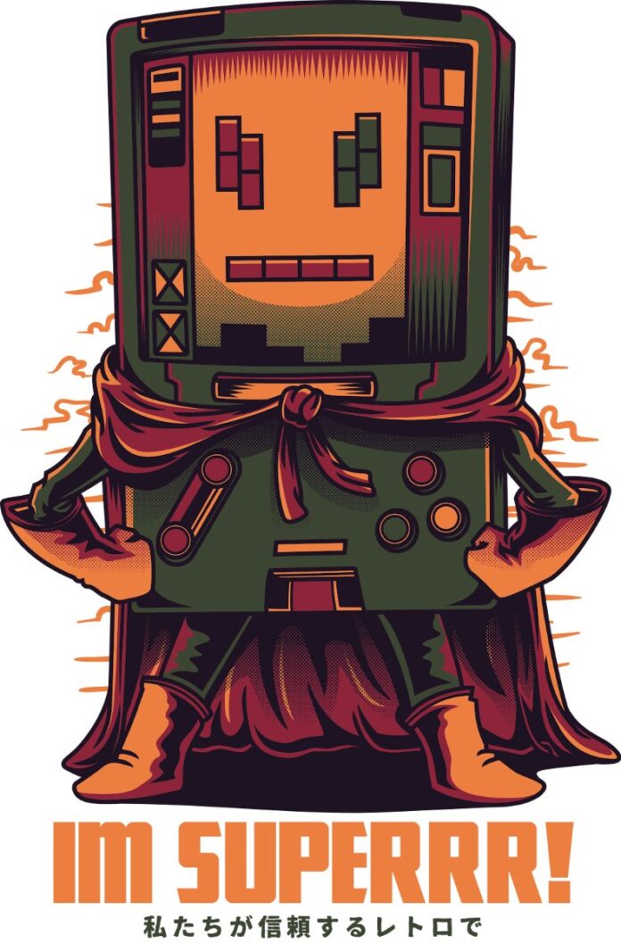 Áo thun đồ họa game retro 