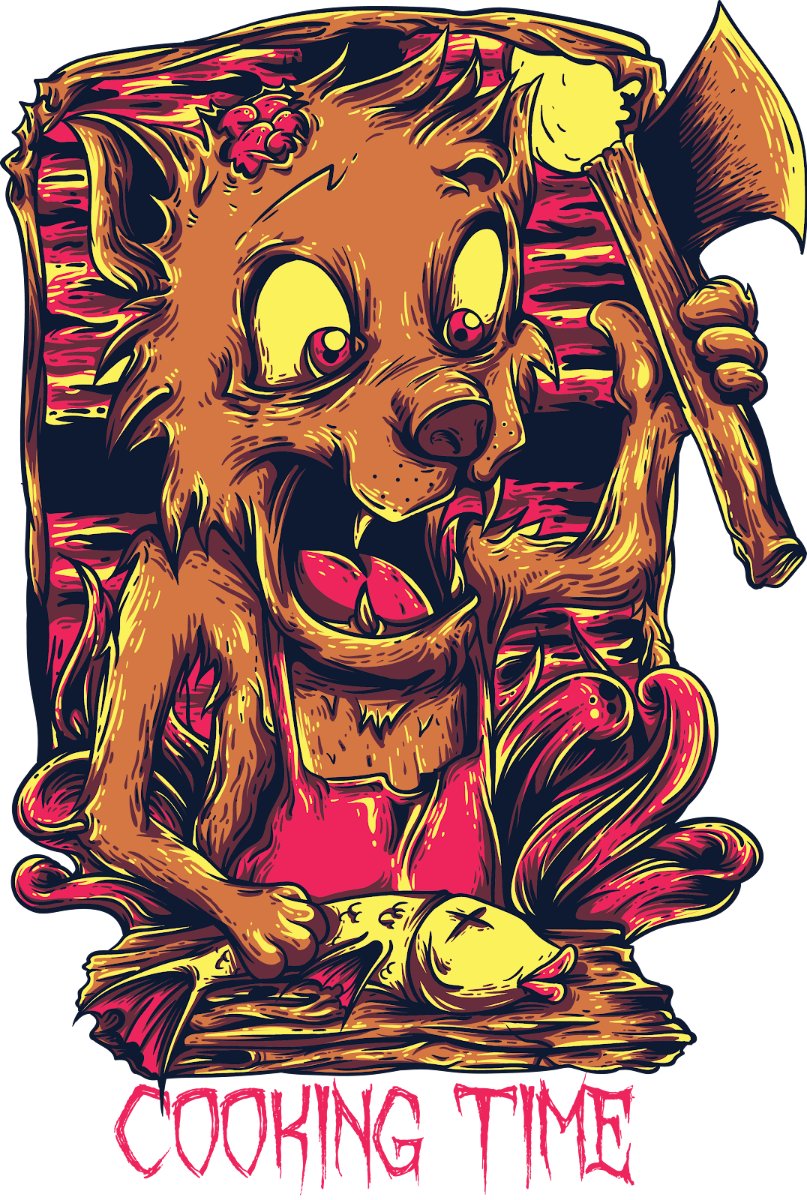 Áo thun đồ họa kinh dị 