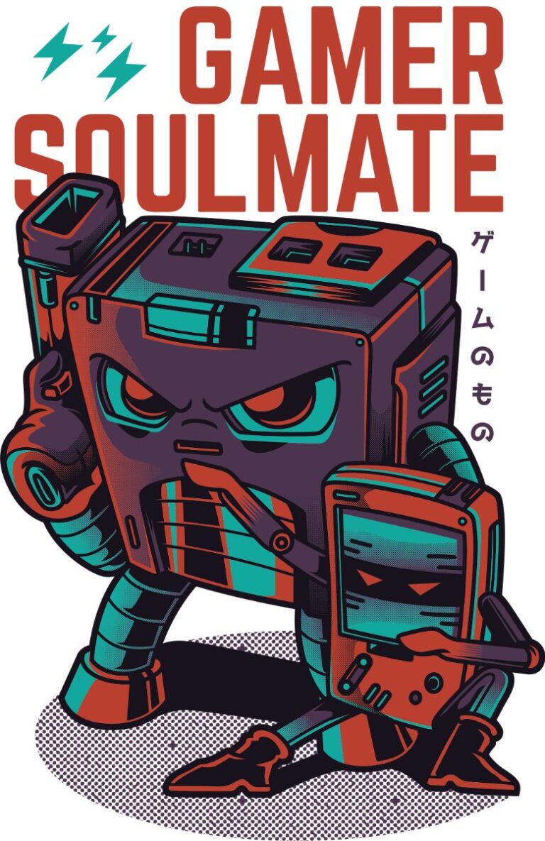 Áo thun Gamer Soulmate Vector