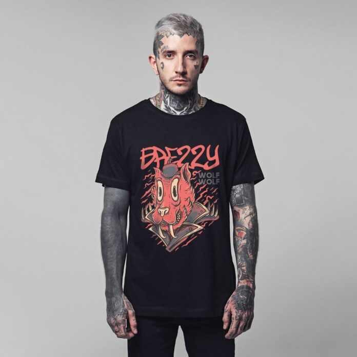 Áo thun hình sói hoạt hình