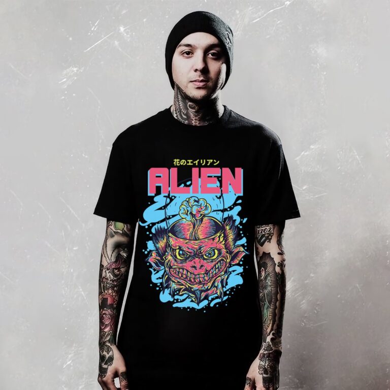 Áo thun in hình Alien độc đáo