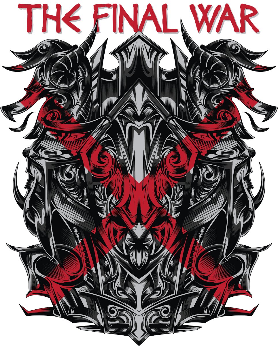 Áo thun The Final War đồ họa vector