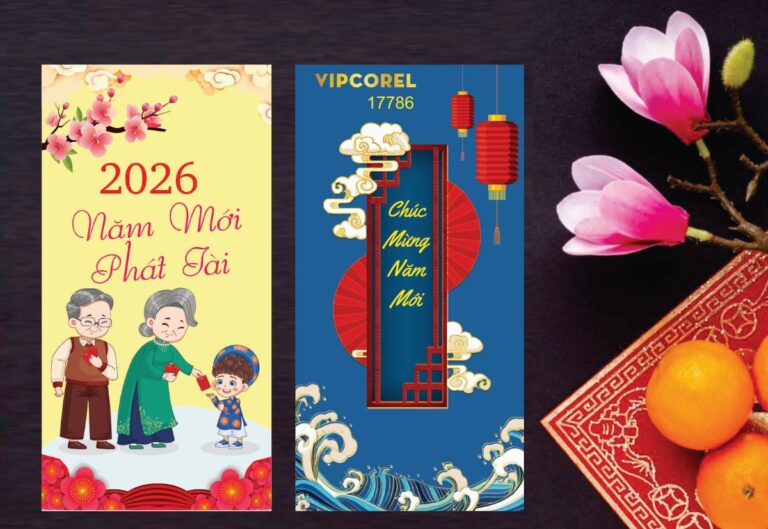 Backdrop Tết 2026 Vector