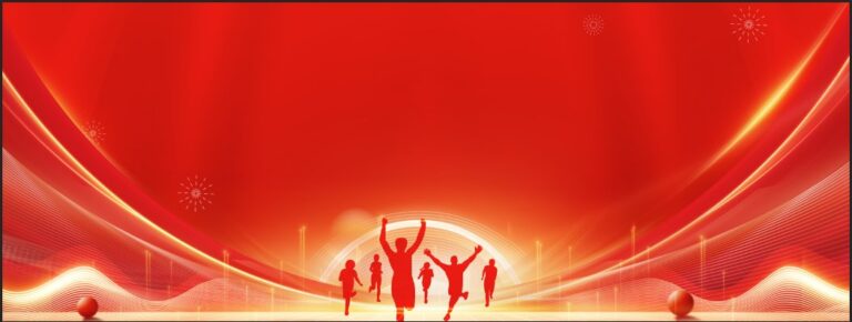 Background đỏ năng động với hình người