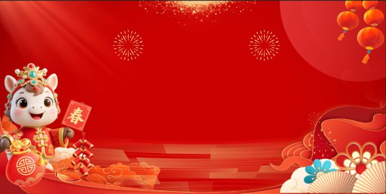 Background Tết 2025 đỏ may mắn