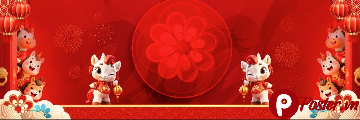Background Tết 2025 Vector Đỏ