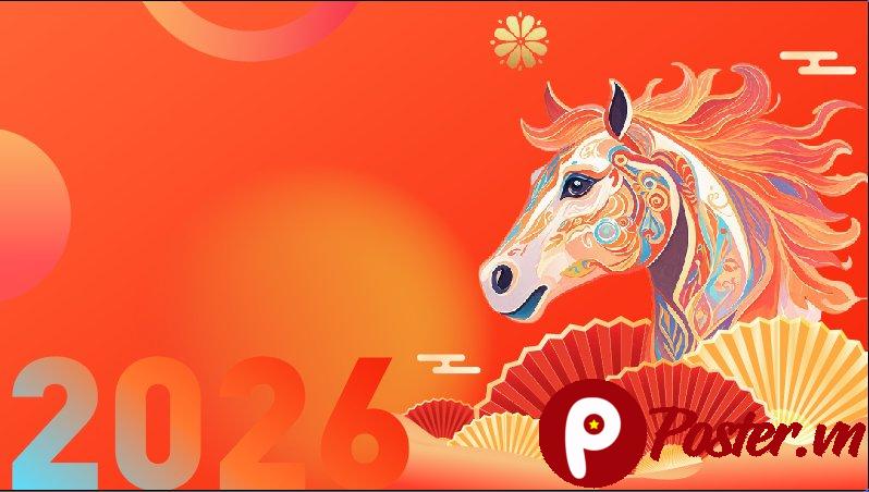 Background Tết 2026 Giáp Ngọ