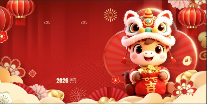 Background Tết 2026 Vector