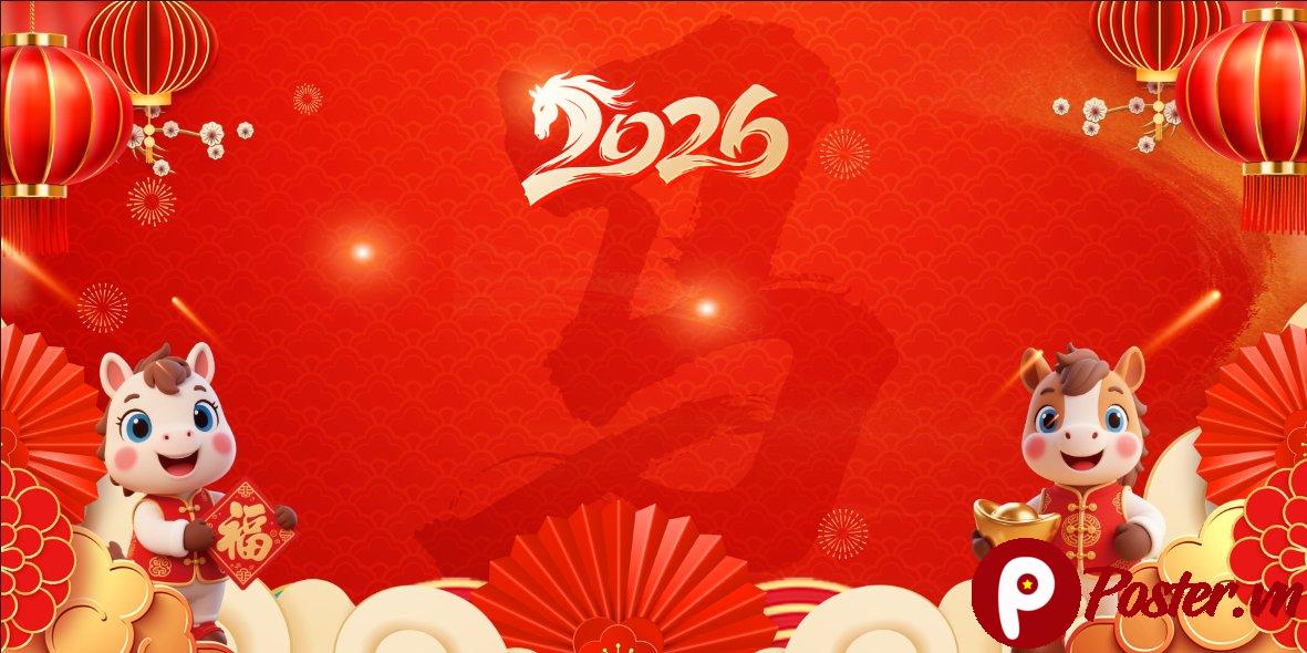 Background Tết Bính Ngọ 2026