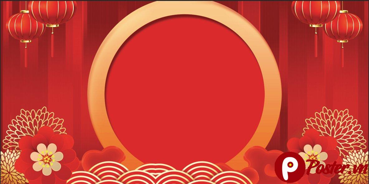 Background Tết Đỏ Rực Rỡ