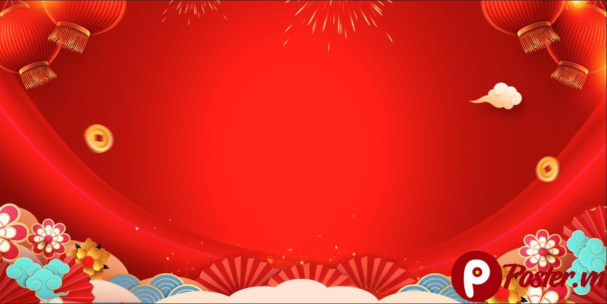 Background Tết đỏ rực rỡ