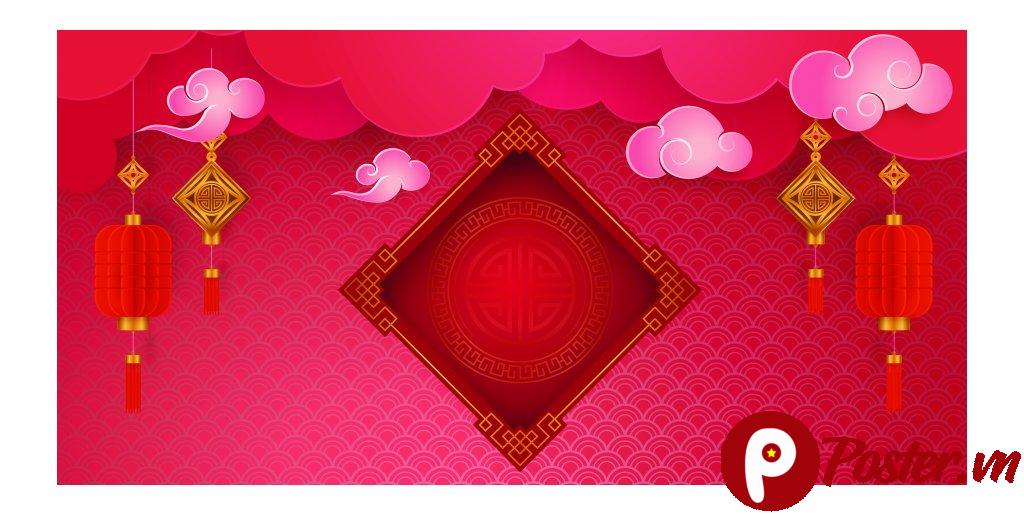 Background Tết Đỏ Vector