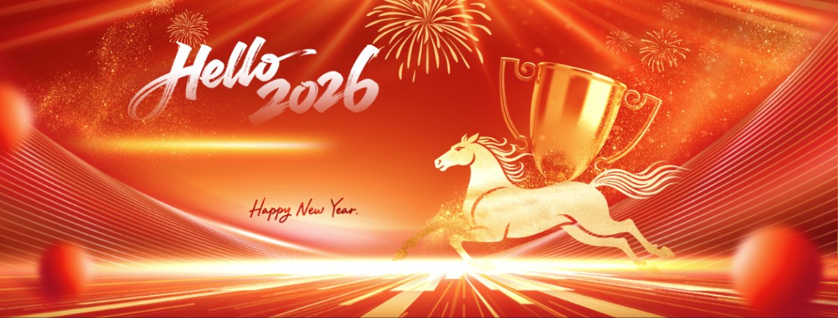 Banner Chúc Mừng Năm Mới 2026